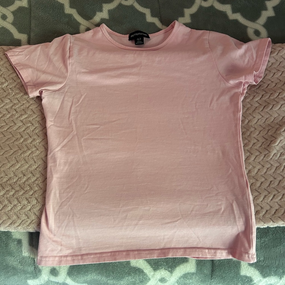 Pink Slim Fit Short Sleeve Shirt